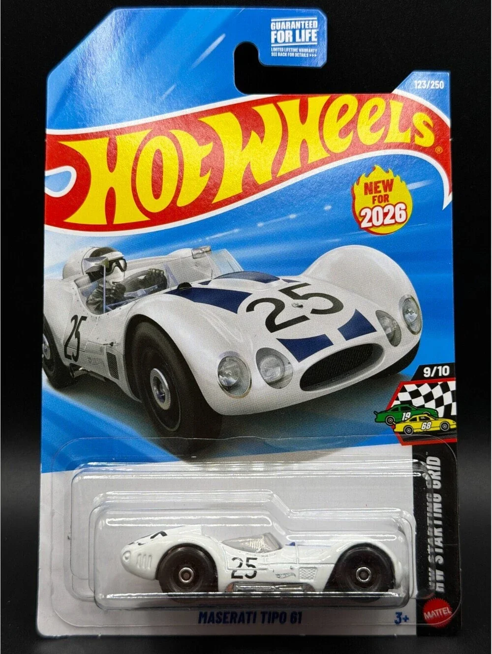 Hot Wheels Maserati Tipo 61 White HW Starting Grid New For 2026 123/250